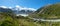 Beautiful landscape panorama view of Mt.cook, south island, New
