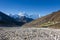 Beautiful Landscape of Pheriche Village (4240 m). Route of Lukla-Everest base camp.