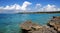 Beautiful landscape with reefs in Caribbean