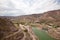 Beautiful Landscape with a river in the mountains in Mendoza, Argentina