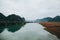 beautiful landscape with river and mountains in Phong Nha Ke Bang National