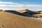 Beautiful landscape of Sahara Desert sand dunes in Africa