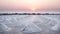 Beautiful landscape salt farm with sunset at Samutsakhon Thailand