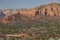 Beautiful landscape saw from the Sedona Airport Scenic Lookout