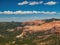 Beautiful landscape saw from Spectra Point of Cedar Breaks National Monument