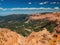 Beautiful landscape saw from Spectra Point of Cedar Breaks National Monument