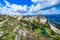 Beautiful landscape scenery of the Gaisalpsee and Rubihorn Mountain at Oberstdorf, View from Entschenkopf, Allgau Alps, Bavaria,