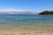 Beautiful landscape of sea Coast of Adriatic sea with Transparent Blue Water near Supetar, Croatia. Popular travel destinations