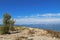 Beautiful landscape of sea Coast of Adriatic sea with Transparent Blue Water near Supetar, Croatia. Popular travel destinations