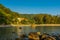 Beautiful landscape sea near bridge pier at beach of Laem Panwa Cape famous attractions in Phuket island, Thailand