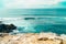 Beautiful Landscape And Seascape View Of Cliffs And Ocean In Portugal