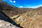 Beautiful landscape seen from top of Bystrzyca water dam to Bystrzyca river