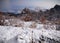 Beautiful landscape snowfall in pinath, Someshwar range of mountains Himalayas