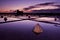 Beautiful landscape of a summer with a salt farm