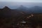 Beautiful landscape. Sunrise on the mountain Sri Pada Adam`s Peak. Sri Lanka.