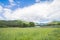 Beautiful landscape of Takayama mura at sunny summer or spring day and blue sky in Kamitakai District in northeast Nagano