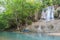 Beautiful landscape of tropical Saiyok waterfall