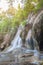 Beautiful landscape of tropical Saiyok waterfall