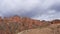 Beautiful landscape view of Binggou Danxia Scenic Area in Sunan Zhangye Gansu Province, China