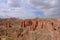 Beautiful landscape view of Binggou Danxia Scenic Area in Sunan Zhangye Gansu Province, China