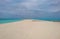 Beautiful landscape view of Kuramathi, Maldives white sandy beach