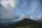 Beautiful landscape view and layers mountain on the monjong mountain.