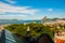 Beautiful landscape with a view of the sea and the Sugarloaf Mountain. Pao de Acucar. Rio de Janeiro, Brazil