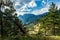 Beautiful landscape view of the trees and mountains of Estres Park in Colorado, USA