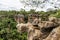 Beautiful landscape view on the way to the Gruta da Lapa Doce cave, Chapada Diamantina in Bahia, Brazil