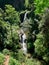 Beautiful landscape of Villa Gregoriana park with waterfall, April 25, 2018 - Tivoli, Italy - Europe