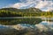 Beautiful landscapes of gold creek pond in Summer with slow shutter