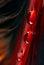 Beautiful large dew drops or rain on the poultry feather closeup