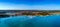 Beautiful large panorama from Medulin beach, Croatia
