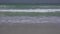 Beautiful large sea waves of Persian Gulf on the public Jumeirah Open Beach in Dubai stock footage video
