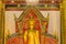 Beautiful large standing golden Buddha image with ceiling interior decoration, named Phra Chao Attarot at Wat Chedi Luang (temple