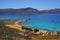 Beautiful lazure bay and  tropical beach at Gramvousa island, Crete, Greece