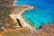 Beautiful lazure bay and  tropical beach at Gramvousa island, Crete, Greece