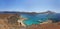 Beautiful lazure bay and  tropical beach at Gramvousa island, Crete, Greece