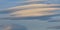 Beautiful lenticular clouds backgrounds at sunset