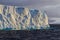 Beautiful light strikes tabletop iceberg near Antarctica