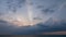 Beautiful light sunrise over sea in tropical island, Amazing timelapse landscape nature sky sunrise or sunset