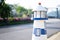 beautiful lighthouse blue white for resort decoration