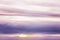 Beautiful lilac sunset on the sky, background. Space for text