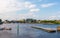 Beautiful Limerick urban cityscape over the river Shannon