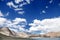 Beautiful limestone mountain along Pangong lake