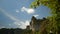 Beautiful limestone over blue summer sky background