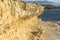 Beautiful limestones on sunset light in Ajuy, Fuerteventura