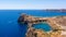 Beautiful Lindos Bay on Rhodes island