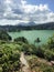 beautiful linow lake in tomohon manado