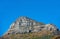 Beautiful Lions Head mountain in Cape Town, South Africa on a relaxed bright sunny day out in nature. Close up detail of